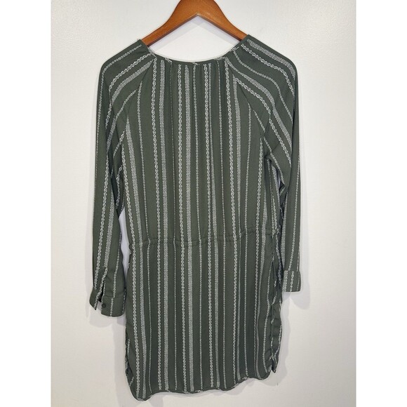 Gap Dress Women Size Small Green Long Sleeve Cinch Waist Dress Classic Career - Picture 2 of 5